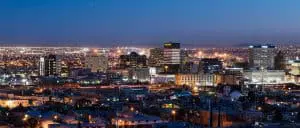 Image of the downtown area of El Paso in Texas