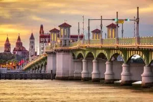 Image of the Bridge of Lions near Jacksonville, FL