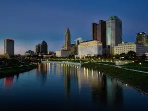Image of the downtown skyline of Columbus, Ohio