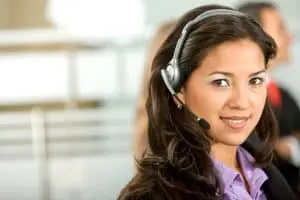 Image of a Map Communications virtual receptionist providing Aurora answering service
