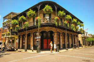Image of a building and street in Louisiana