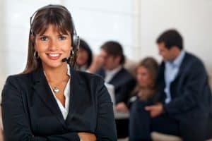 Image of a team of virtual receptionists providing answering service in Kentucky