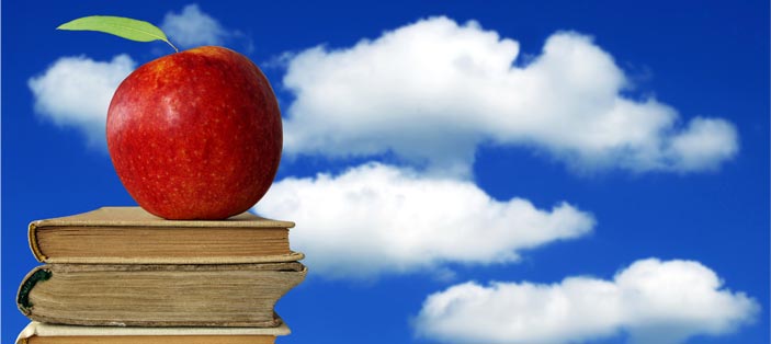Image of educational items used at a university that benefits from answering services for colleges