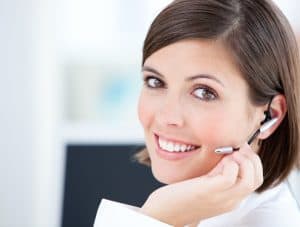 Image of a virtual receptionist providing answering service in Kansas