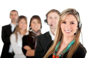 Image of the MAP Communications hotel call center team