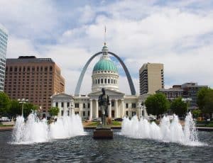 Image of the Gateway Arch in St. Louis, Missouri