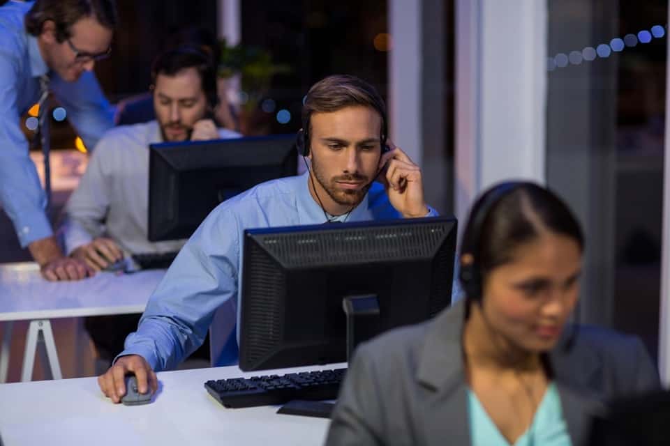 Image of a reliable call center staff providing support around the clock