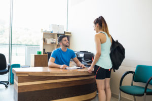 Gym front desk