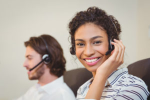 Image of a MAP call center representative providing order taking answering services