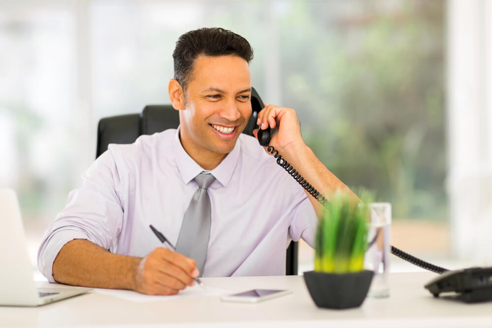 Businessman Talking on the Phone