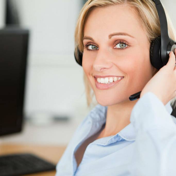 member of Map Communications 24x7 call center team