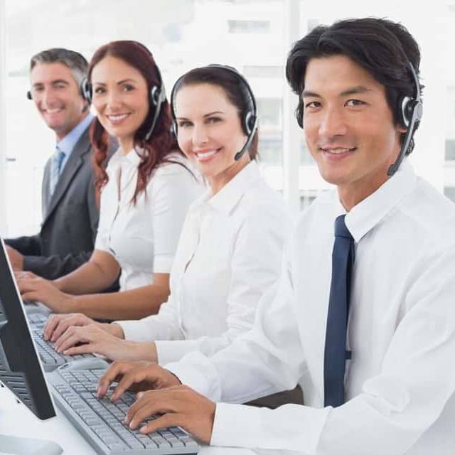 Image of Map Communications employees providing product recall call center service