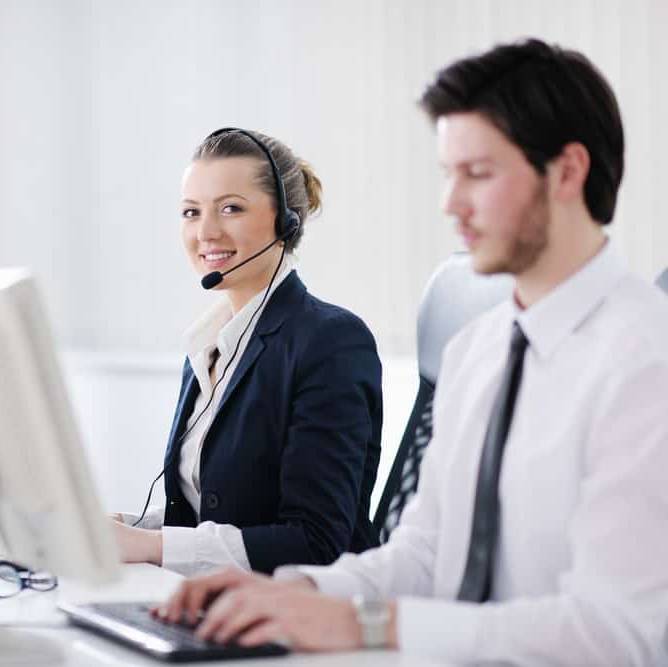 Image of MAP call center agents providing electrician receptionist service